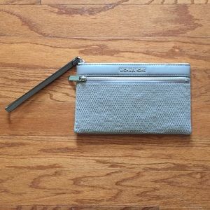 Silver studded - Michael Kors clutch.